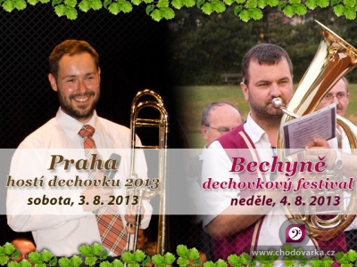 Festivaly dechových hudeb 2013 - Praha a Bechyně